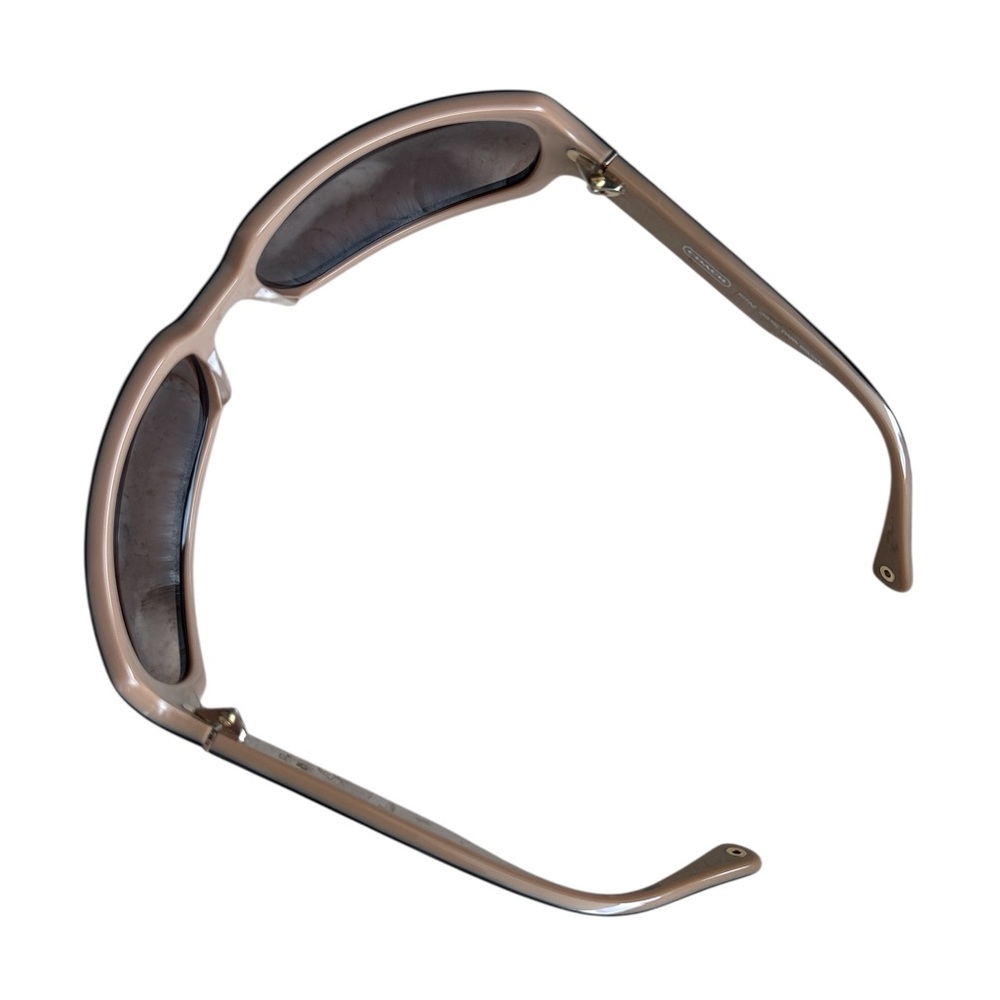 Coach Y2K Sunglasses – Brown Rectangular Frame with Logo Sides - Picture 5 of 7